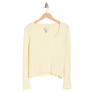 Industry Republic Clothing Women's Small Waffle Knit Long Sleeve Sweater NWT